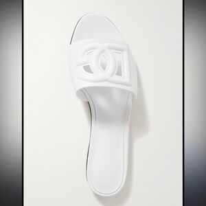 Dolce & Gabbana White Minimalist Sandals